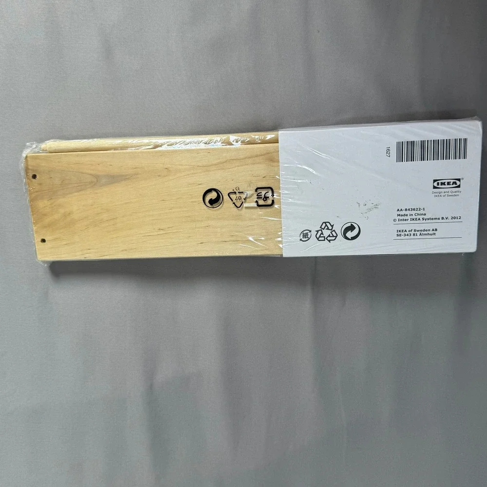 IKEA BEKVAM Spice Rack Solid Wood Wall Mounted Storage Shelf 400.701.85 NEW
